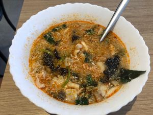 Spicy Mushroom soup at Koko Thai & Vegetarian Cuisine in Bangkok