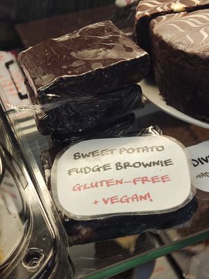 Vegan brownies at The Natural Foods Bakery in Cork