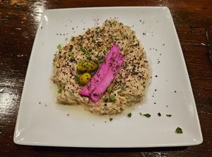 Baba ganoush at Olea Mediterranean Kitchen in Swansboro