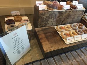 Donut Selection at Cartems Donuts - Kitsilano in Vancouver