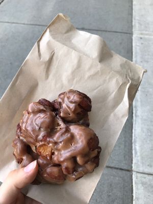 Apple fritter at Cartems Donuts - Kitsilano in Vancouver