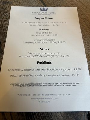   at The Crown Hotel in Wells-next-the-sea