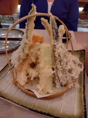 Vegetable tempura at Yamazaki Sushi in Sevilla