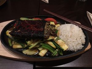 tofu in seawead at Hum Vegan Cuisine in Berlin