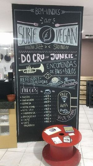Subte program at SuBte Vegan in Sao Paulo