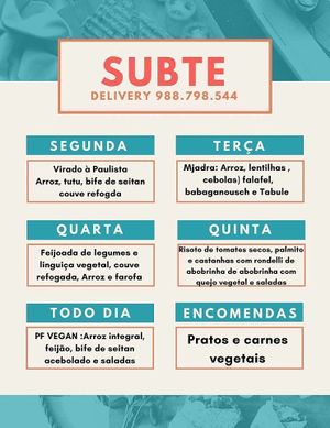 Picture from the Subte Facebook at SuBte Vegan in Sao Paulo