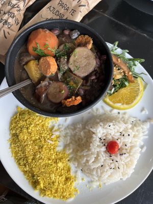 Feijoada - only on Wednesdays and Saturdays  at SuBte Vegan in Sao Paulo