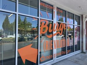 This way!  Well-come inside  at Next Level Burger - Lake Oswego in Lake Oswego