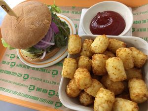 Standard Burger with Tots at Next Level Burger - Lake Oswego in Lake Oswego