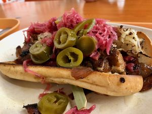 Beyond sausage... im in love!! at Next Level Burger - Lake Oswego in Lake Oswego