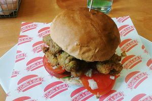 vegan Chicken Burger at Steak Cattle & Roll - Sauchiehall St in Glasgow