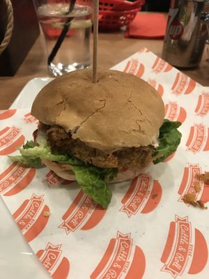 Vegan Chicken Burger  at Steak Cattle & Roll - Sauchiehall St in Glasgow