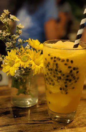 Passionfruit slushie at The Shady Shack in Canggu