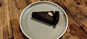 Vegan chocolate tart at The Shady Shack in Canggu