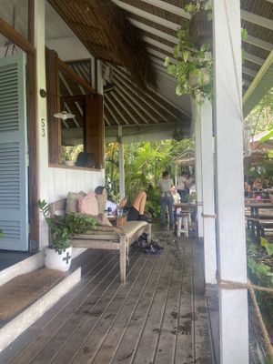 Part of the restaurant   at The Shady Shack in Canggu