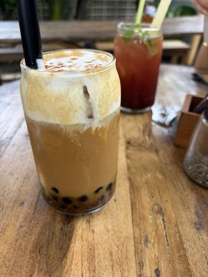 Special - bubble caramel coffee   at The Shady Shack in Canggu