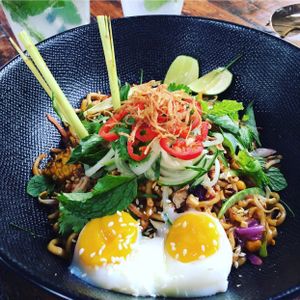 Crimped Noodles  at The Shady Shack in Canggu