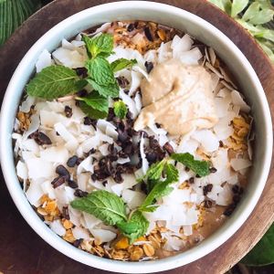 Cacao Dream smoothie bowl at The Shady Shack in Canggu