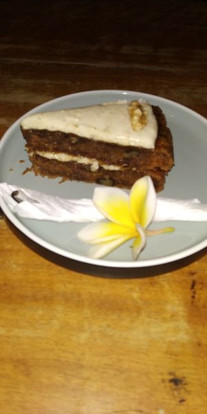 Vegan carrot cake at The Shady Shack in Canggu