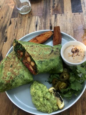 Vegan burrito  at The Shady Shack in Canggu