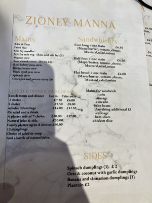   at Zionly Manna in South East London