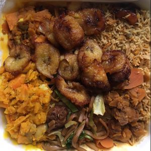 a bit of everything  at Zionly Manna in South East London