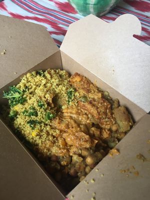 Delicious lunch box - 3 dishes for £6 at Zionly Manna in South East London