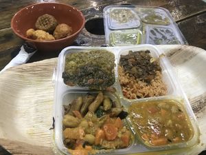 The £10 meal deal at Zionly Manna in South East London