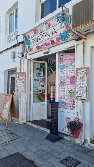 Outside at Heladeria La Nativa in Fuerteventura