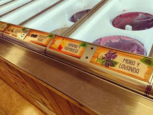 So many choices! at Heladeria La Nativa in Fuerteventura