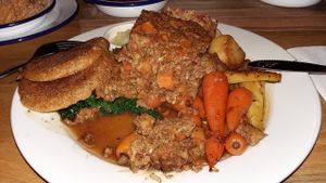 Vegan roast at The Deaf Institute Bar and Kitchen in Manchester
