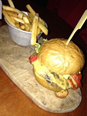Seitan Burger  at The Deaf Institute Bar and Kitchen in Manchester