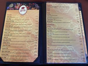 Tasty Indian food with the usual vegan options     at Goa in Guadalajara