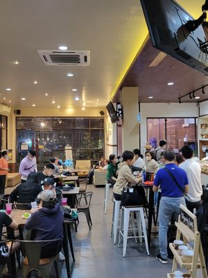 Inside, quite busy on a wed at LN Fortunate Coffee - Duta Mas in Jakarta