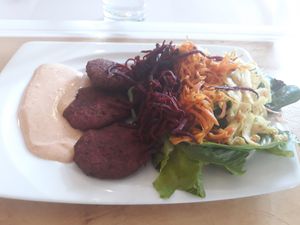 Lunch dish at Great Bistro in Budapest