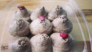 Delicious chocolate mousse at Great Bistro in Budapest