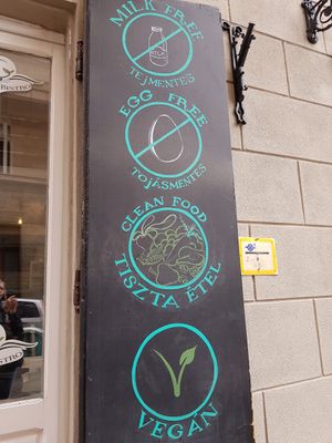 Outside at Great Bistro in Budapest