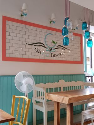 Inside at Great Bistro in Budapest