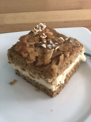 Carrot cake  at Great Bistro in Budapest