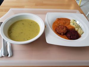 Great soup and food at Great Bistro in Budapest