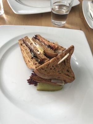 Club sandwich  at Great Bistro in Budapest