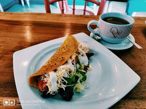 Chickpea Omlette at Great Bistro in Budapest