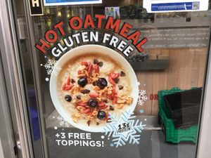 Front door at Juice Press - Hell's Kitchen in New York City