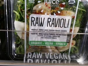 raw ravioli at Juice Press - Hell's Kitchen in New York City