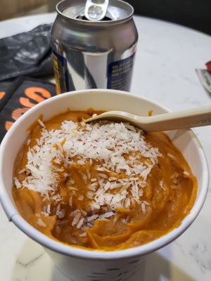 Coconut curry at Juice Press - Hell's Kitchen in New York City