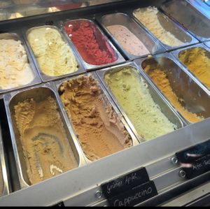 ice cream & ice 'cream' at Kontor Eismanufaktur in Greifswald