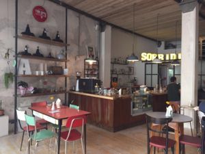 Vintage furniture at Bar Lento in Rimini