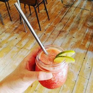 cold pressed juice at Bar Lento in Rimini