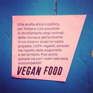 vegan food at Bar Lento in Rimini