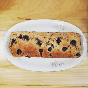 blueberries plum cake at Bar Lento in Rimini